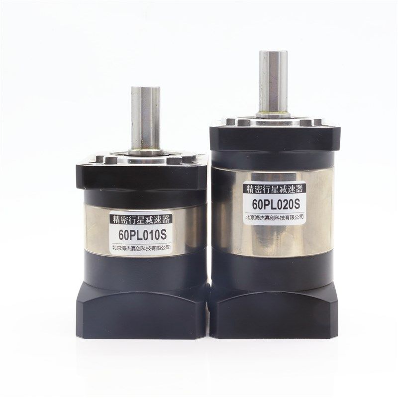 精密行星齿轮减速机PL60 PL80 步进伺服M马达 高精度 小型减速器