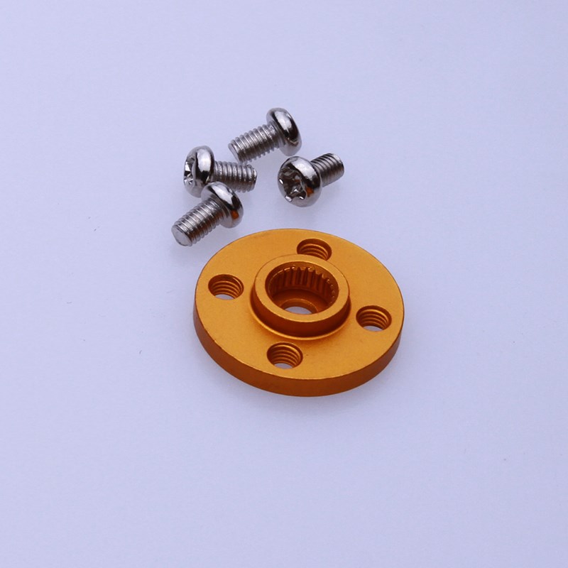 小圆盘25T标准舵机通用金属舵盘 机器人专用 MG995 MG996标配