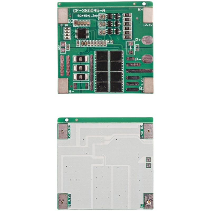 3串3S12.6V锂电池保护板带均衡增强25/12/6A过流过充放电流保