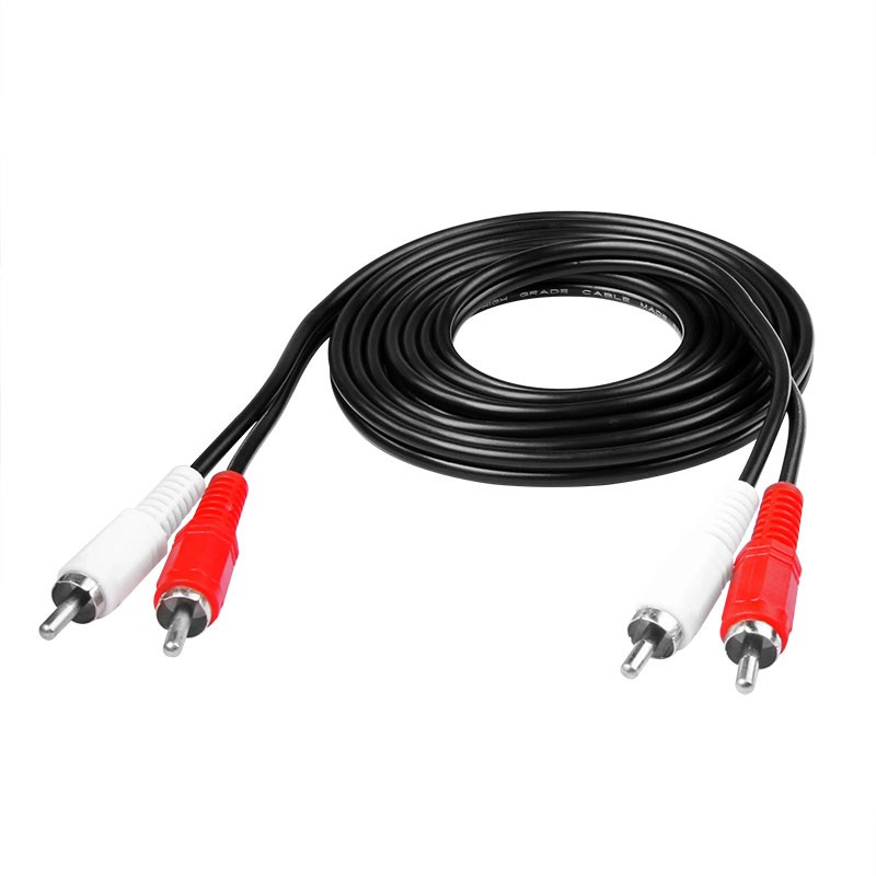 红白2对2 莲花 音频线 2莲花转2莲花线 RCA莲花线 AV线 4头莲花线