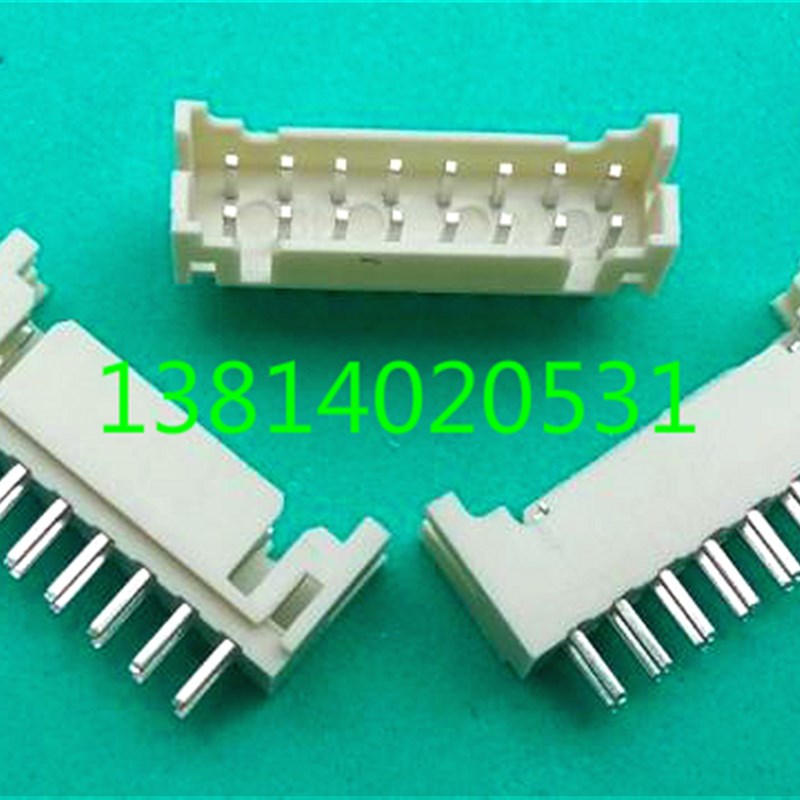 双排PHD 2*8A PH2.0mm双排直针座 PHD-16P接插件连接器180度直插