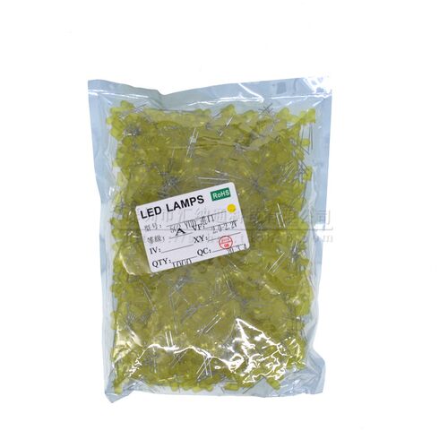 5MM 红发红 绿发绿 黄发黄 蓝 发光二极管 进口芯耐高温 1000只