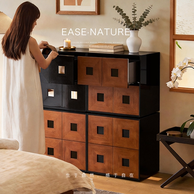 （现货）已夏中古风组合光阴斗柜高端卧室收纳置物柜客厅储物柜