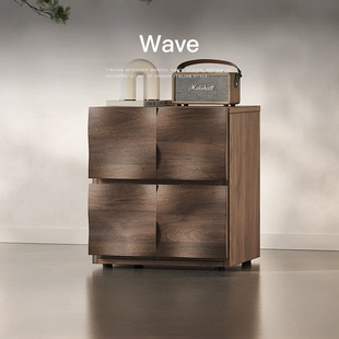 已夏涟漪中古诧寂床头柜组合设计师床边储物家用餐边柜电视柜