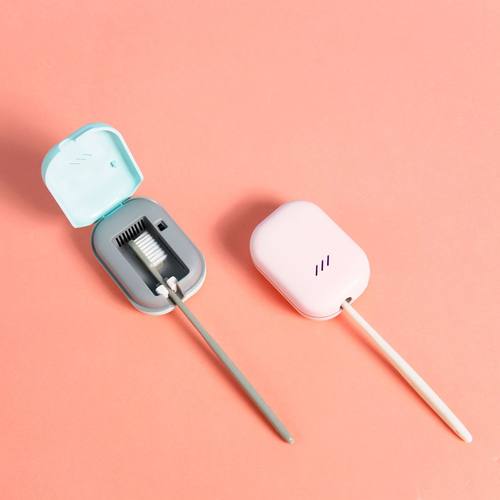 新款牙刷消毒盒牙刷消毒器牙刷置物架紫外线消毒UVC源头除菌