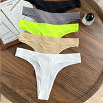 tback无痕内裤女丁字裤一片式性感豹纹运动健身瑜伽丁裤女日常穿