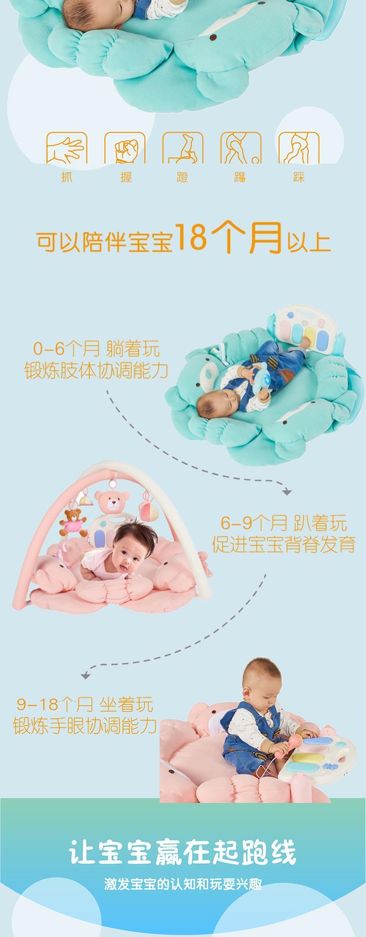 Nhật Bản mua chăn câu đố sơ sinh bốn mùa lovebaby quà trăng tròn bé tập thể dục âm nhạc khung 018 - Bé bò / Học cách đi bộ / Thể dục ô tô đồ chơi trẻ em