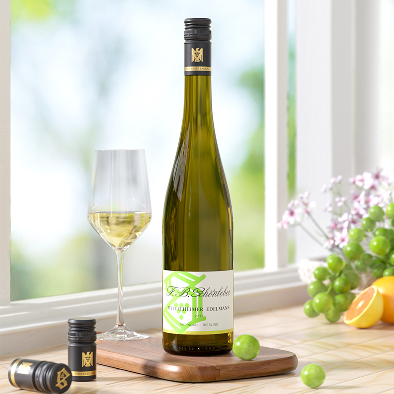 诗蓝柏VDP酒庄 德国进口雷司令半干白葡萄酒莱茵高贵族Riesling