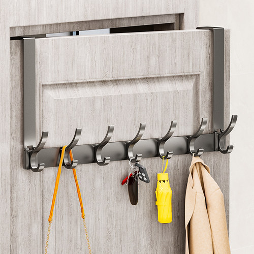 锦勒门后免打孔挂衣钩置物架