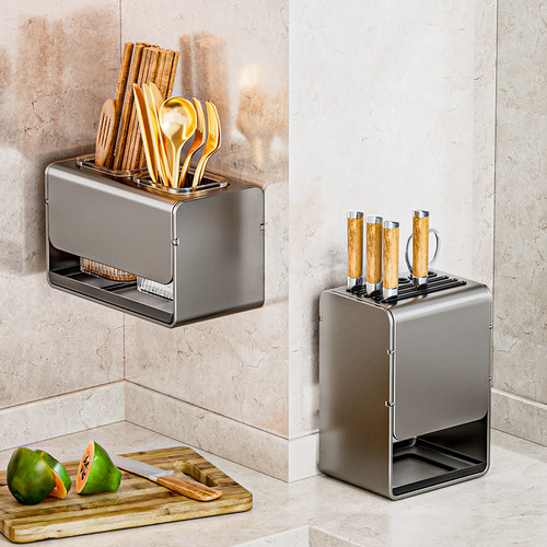 锦勒刀架可落地免打孔实心材质