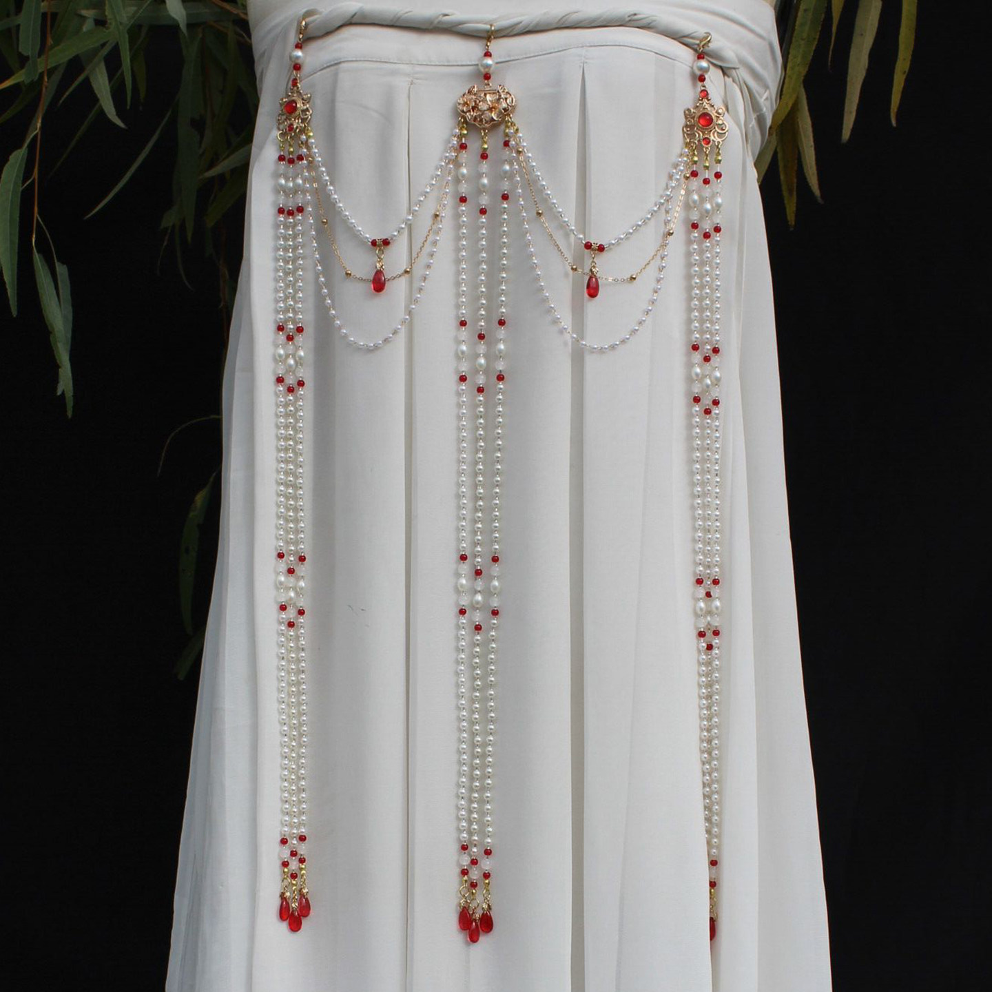 绛尾儿 仿珍珠马面裙禁步腰佩 新中式汉服腰坠 旗袍挂件 流苏压襟,服饰配件/皮带/帽子/围巾,汉服服配,淘宝优惠券,粉丝福利购,淘宝优惠卷