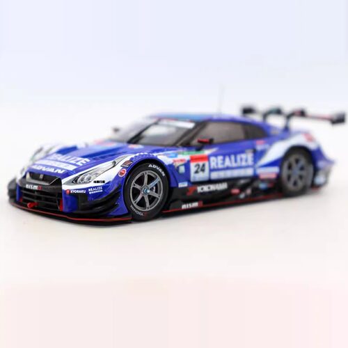 EBBRO 1/43合金车SUPER GT500 2019 GT-R赛车模型仿真玩具车摆件