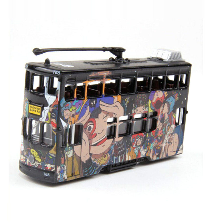 Tiny 62微影玩具Comix Tram香港叮叮车电车巴士动漫卡通涂装摆件