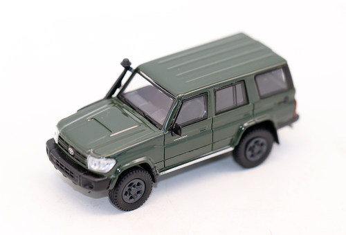 Para 丰田陆地巡洋舰LC76 SUV越野车模型1/64合金车玩具收藏摆件