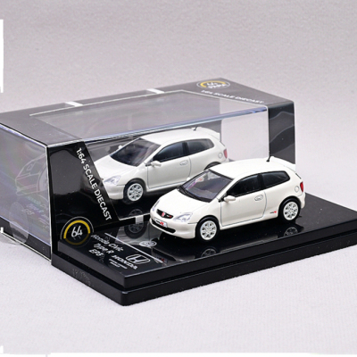 Para64合金车1 64 Civic Type R 本t田思域EP3汽车模型玩具摆件