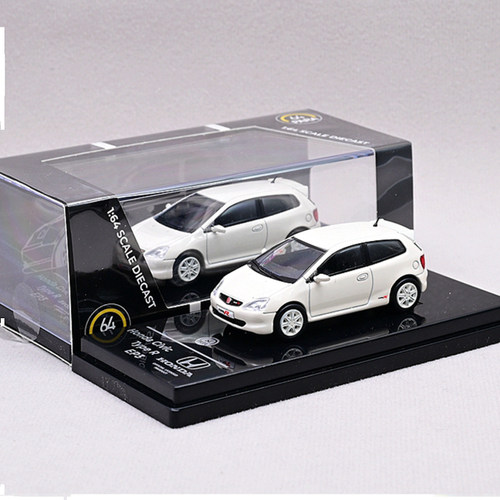 Para64合金车1 64 Civic Type R 本t田思域EP3汽车模型玩具摆件