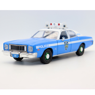 Fury 合金车 Plymouth 普利茅斯纽约警车模型摆件 1975 外贸1