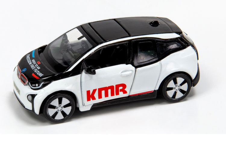 宝马I3电动车仿真汽车模型摆件