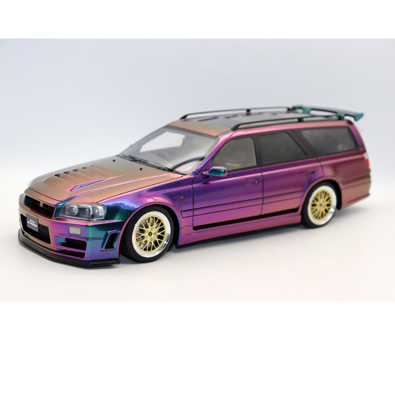 树脂手办1/18尼桑瓦罐旅行车模型