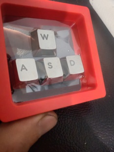 钛合金个性键帽原厂高度镜面抛光CNC工艺asdw上下左右方向