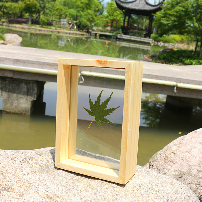 干花相框 挂墙壁饰立体植物标本夹双面玻璃实木摆台7寸原木色复古|ruв категории Домашний быт, рамка/рамка - от Buy2taobao.com для оказания профессиональной услуги покупки агента Taobao
