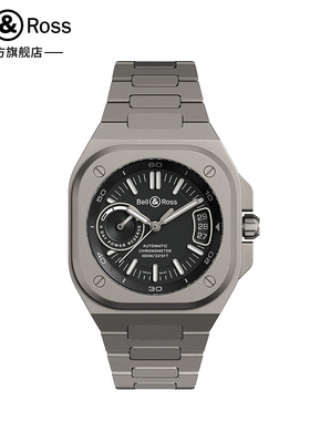 Bell&Ross柏莱士瑞士腕表机械手表都市商务轻奢磨砂灰色钛金属表
