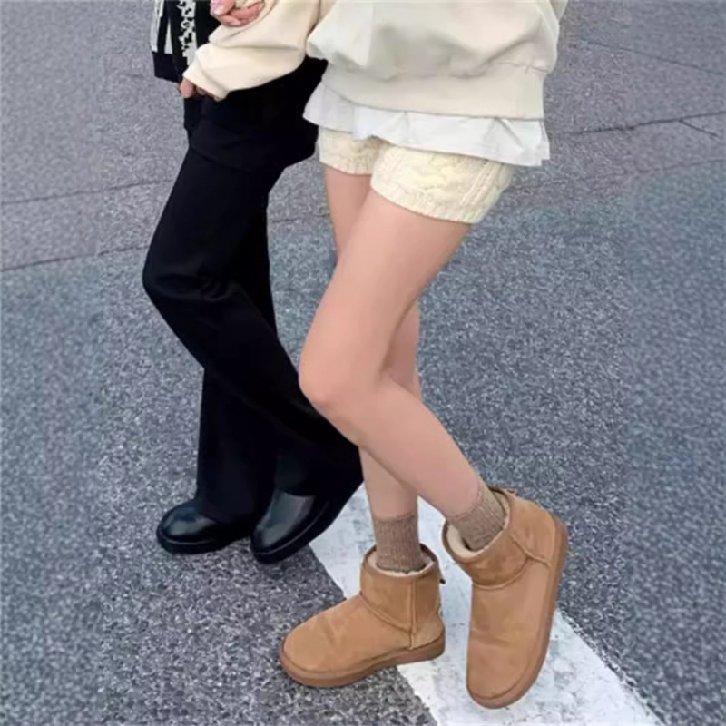 秋冬加厚暖和高腰宽松阔腿麻花针