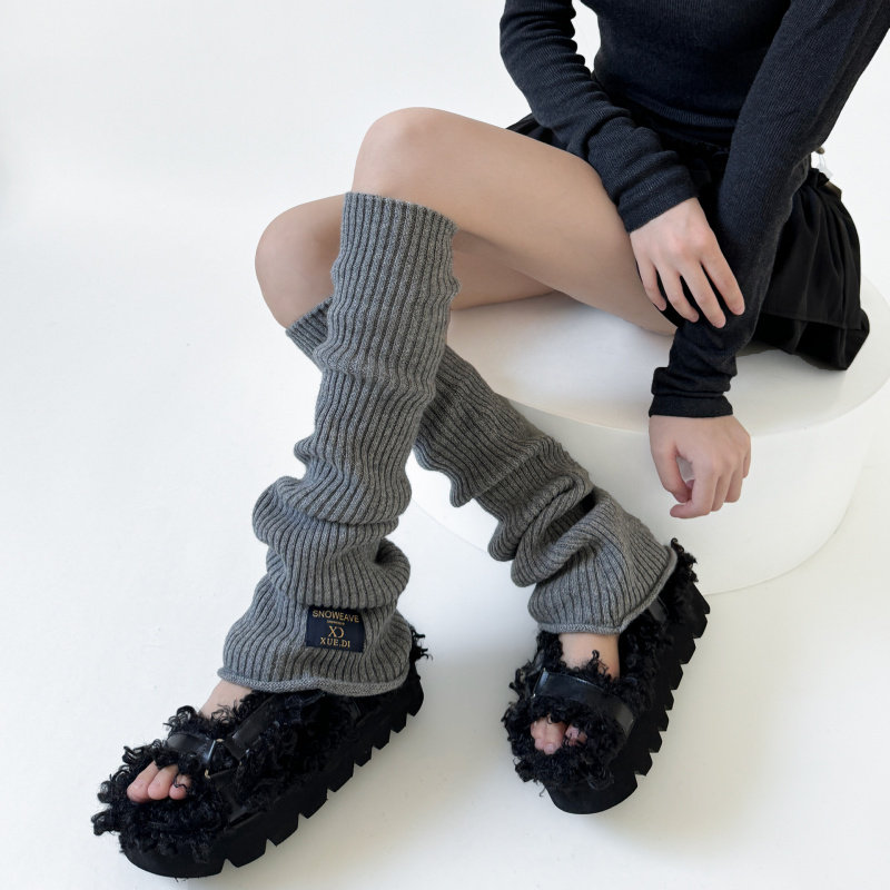 秋冬过膝加长堆堆袜套女针织靴套保暖护膝百搭标签纯色简约腿套女,居家日用,护膝/护腰/护肩/护颈,淘宝优惠券,粉丝福利购,淘宝优惠卷