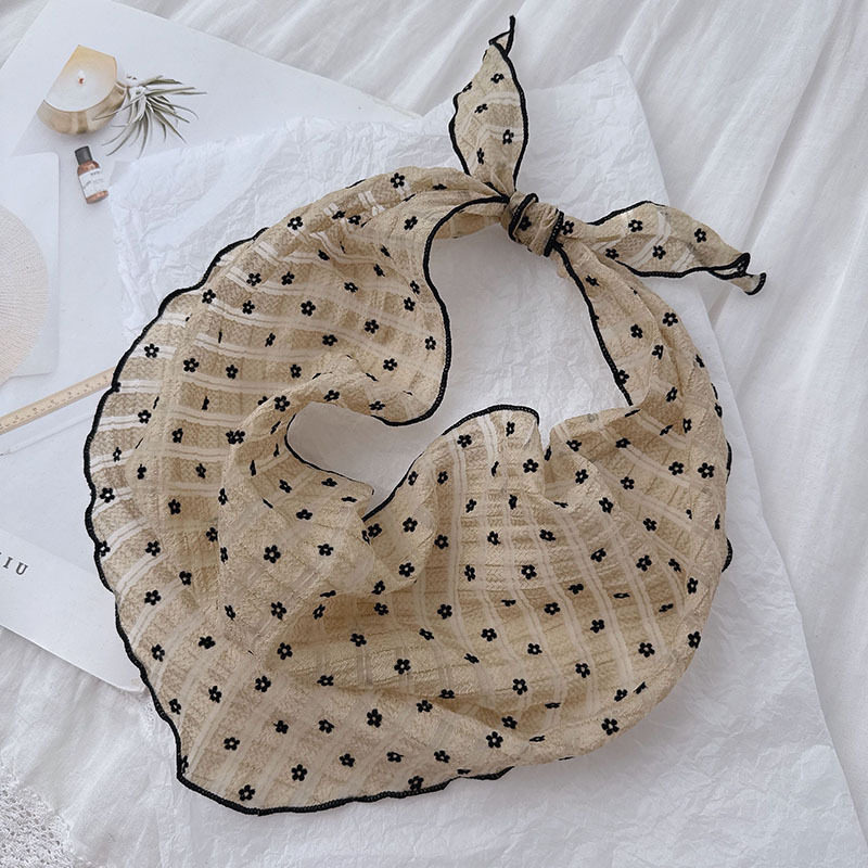 植绒小花奶油甜美风三角巾清新仙女装饰领巾网红学生拍照旅游头巾,服饰配件/皮带/帽子/围巾,围巾/丝巾/披肩,淘宝优惠券,粉丝福利购,淘宝优惠卷