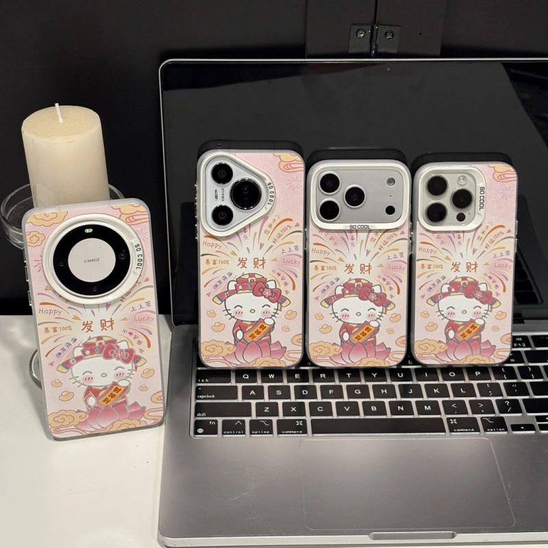 个性招财Kitty猫财神适用苹果16/