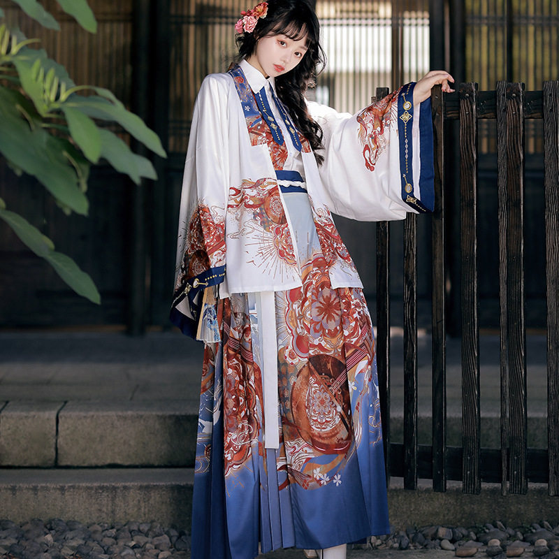 原创设计新款琵琶中国风刺绣汉元素汉服女春夏改良日常古风系带