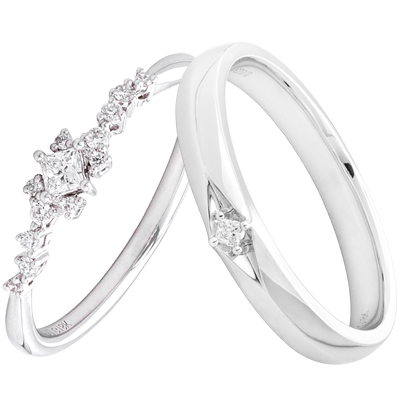 VRAI芮爱情侣对戒漫天繁星