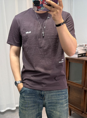 棉麻短袖T恤男透气薄款