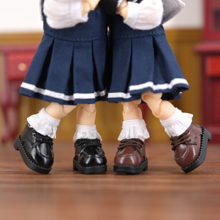 新款ob11娃鞋 制服鞋 12分bjd gsc 阿巳2.0皮鞋p9 p10 ufdoll鞋子