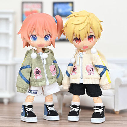 OB11娃衣 休闲可爱外套 gsc素体卫衣 ufdoll褂子p9 Molly ymy衣服