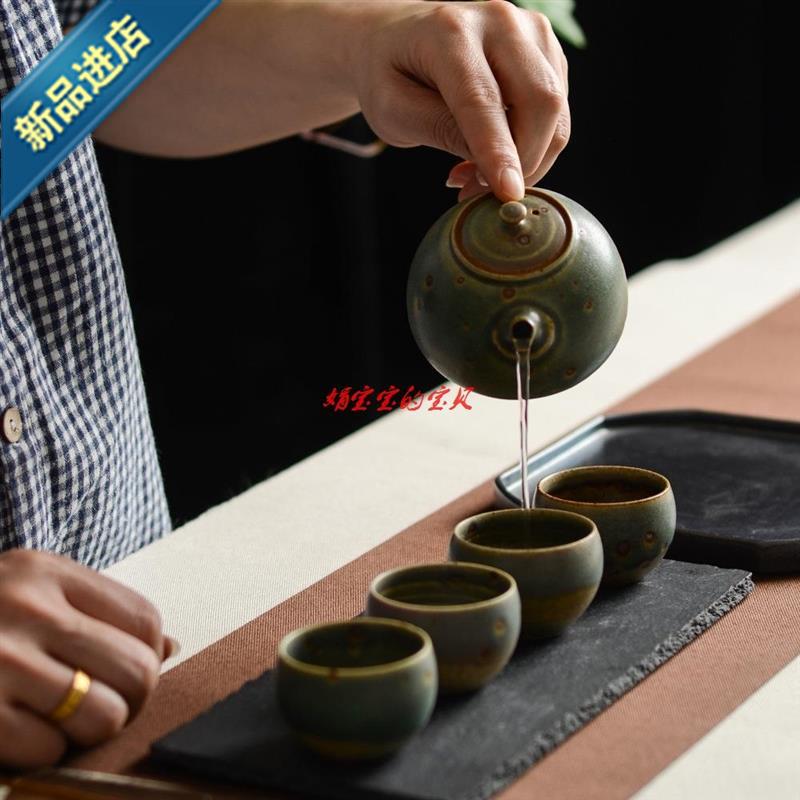 b蕉叶小盏杯绿色窑变粗陶孔雀纹禅味日式简约陶瓷功夫茶具小茶杯|ruв категории начало ежедневно, защитное оборудование, Другие Сиз - от Buy2taobao.com для оказания профессиональной услуги покупки агента Taobao