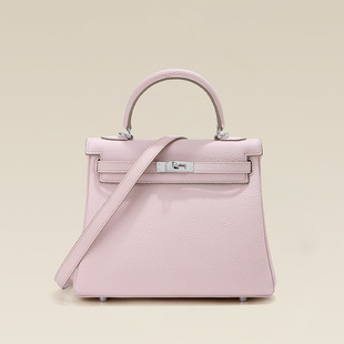 早春新款2025togo头层牛皮内缝凯丽包铂金包单肩斜挎手提女包