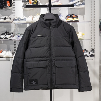 李宁保暖立领短款男子羽绒服