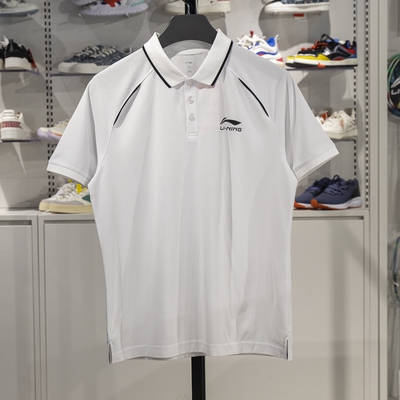 李宁短袖POLO衫速干凉爽透气