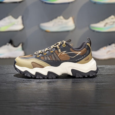 李宁耐磨男子系带休闲鞋