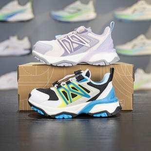 男女小童反光回弹耐磨运动鞋 2025秋季 YKNV050 李宁儿童休闲鞋 正品