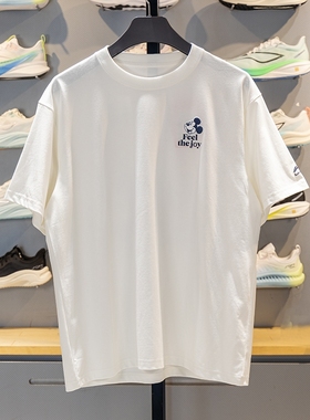 正品李宁T恤新品迪士联名男女冰感吸湿排汗宽松短袖文化衫AHSV795