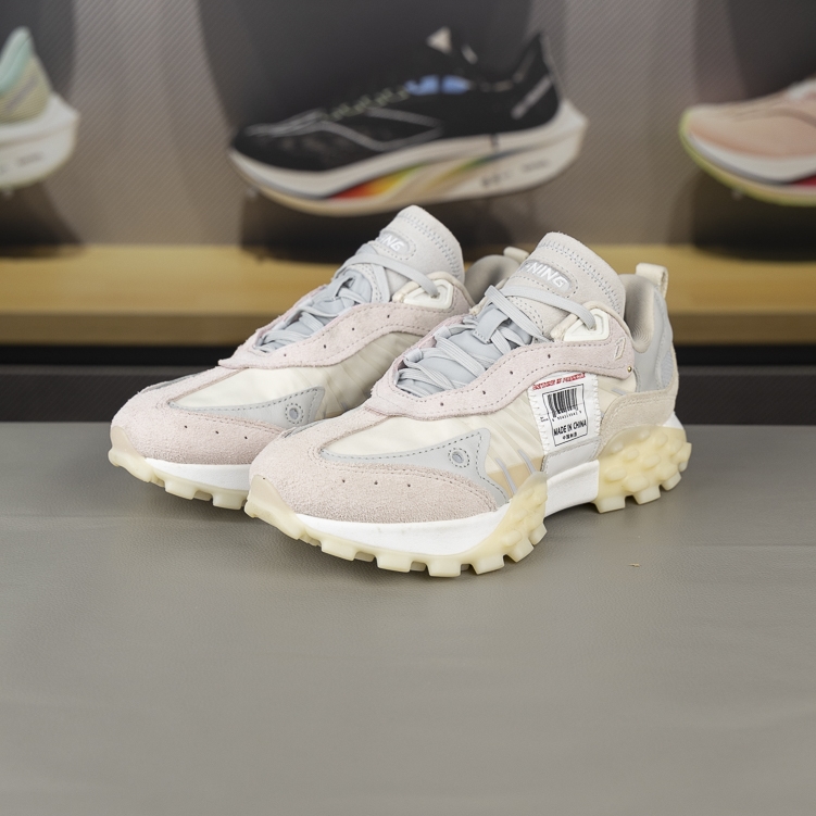 李宁女子文化跑鞋防滑减震