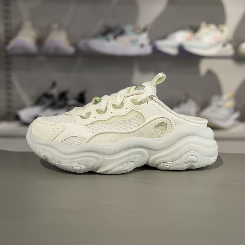 正品李宁蜜糖MULE潮流休闲鞋女子2025夏季舒适透气半拖鞋AGLV090