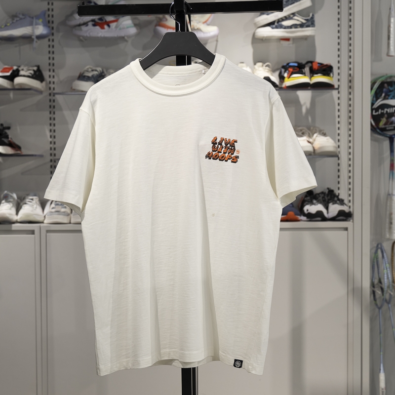 李宁短袖男子透气短袖文化衫