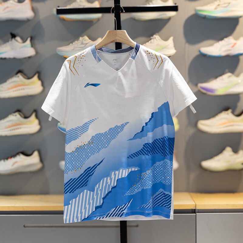 正品李宁短袖T恤2026国际球队大赛服男女速干透气比赛短袖AAYW035