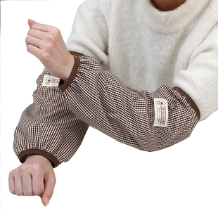 袖套女长款成人秋冬套袖涤纶棉麻防脏耐磨护袖家务防污办公室手袖