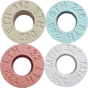 15个/小盒PTCR-LTH窑炉测温块测温环陶瓷烧结炉校温环1130-1400