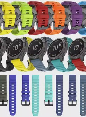 Garmin佳明fenix8/7X/pro表带fenix6/5X plus飞耐时3HR表带Forerunner955/965快拆版运动硅胶表带MK3本能51mm