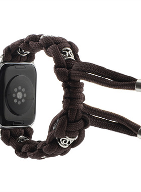 适用iwatch9/8/7表带苹果S10手表applewatch6编织SE2男女士10代45mm41/49运动型创潮高级小众时尚ultra2 46mm